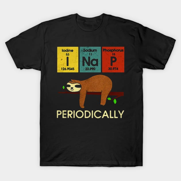 Awesome Science sloth I nap periodically T-Shirt by clarineclay71